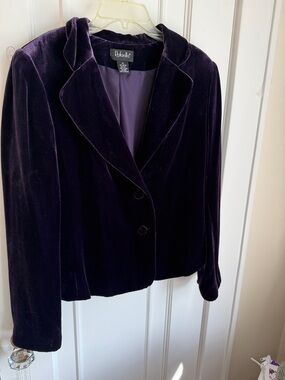 Rafaella Plum Velvet Blazer